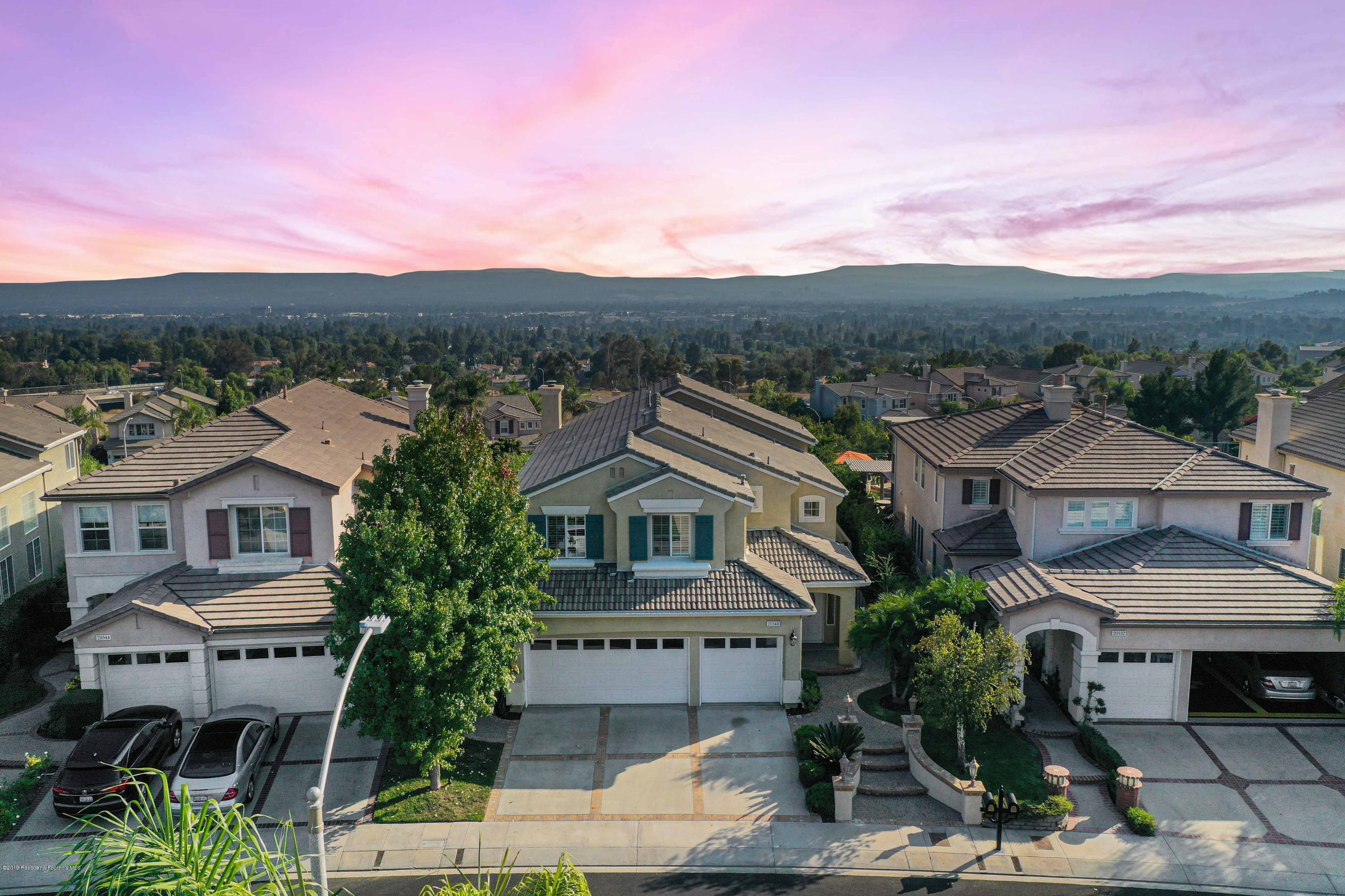 20548 Bergamo Way Porter Ranch, CA 91326 - Photo 4 of 58 a view of a city with lots of houses and a street