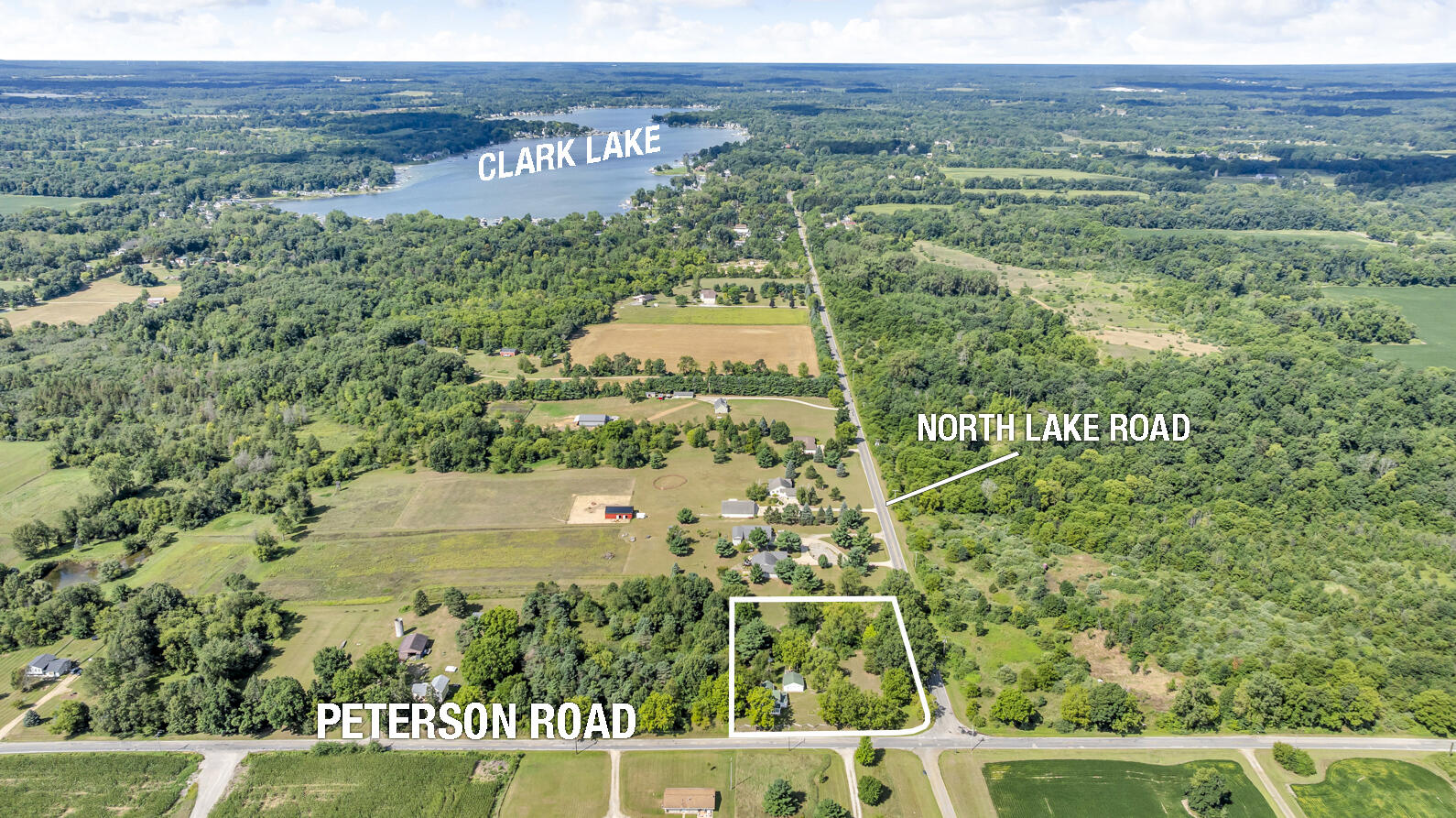 9538 Peterson Road Clarklake, MI 49234 - Photo 66 of 76 9538 Peterson Rd Brooklyn MI (Aerials)