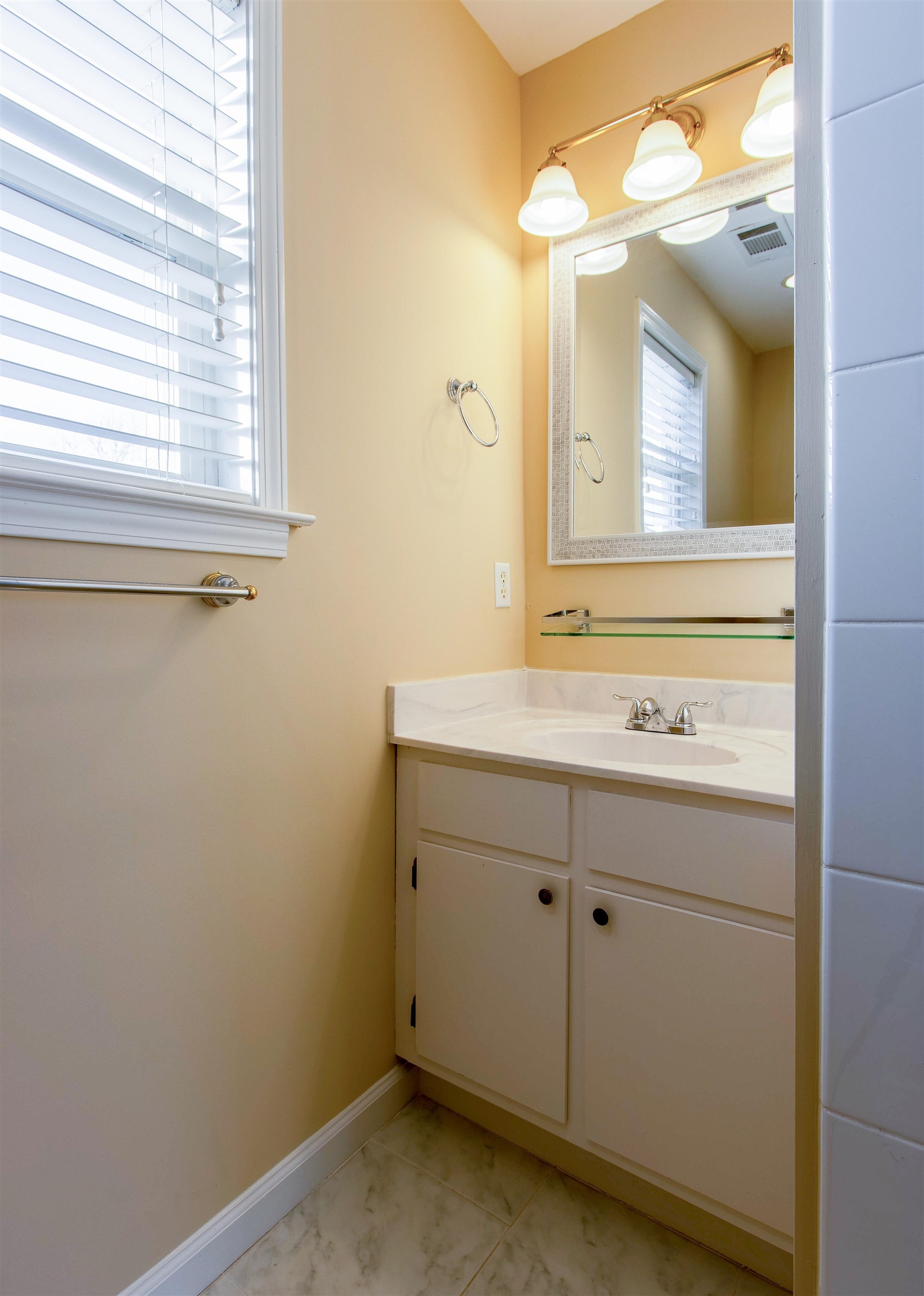 137 Harbor Point Lane, Unit STUDIO Memphis, TN 38103 - Photo 6 of 11 a bathroom with a sink and a mirror
