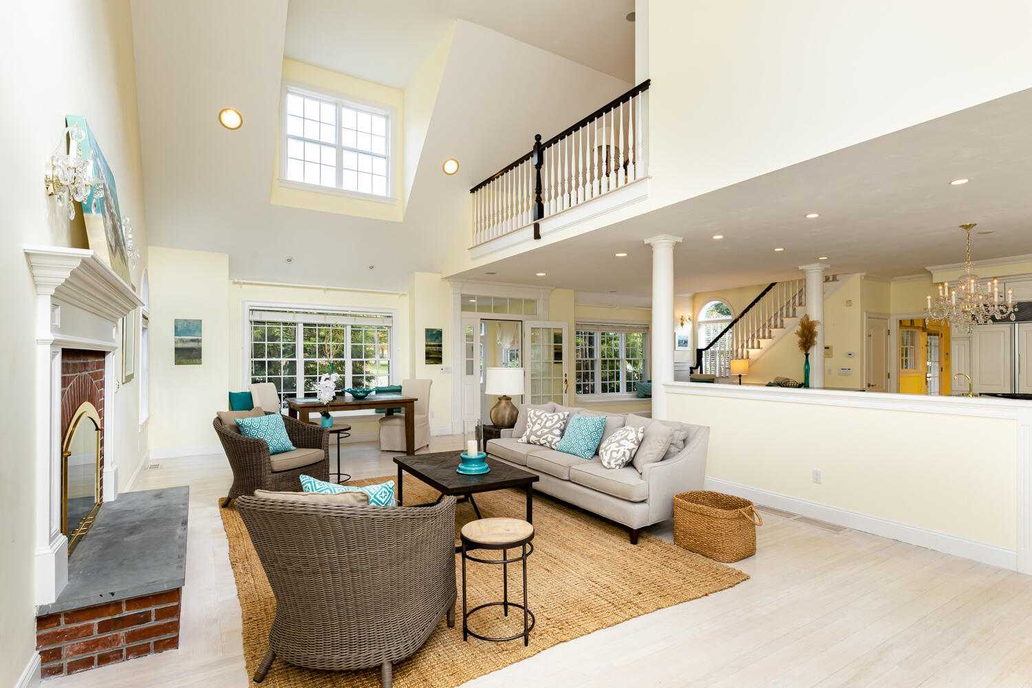 47 Farm Valley Road Osterville, MA 02655 - Photo 18 of 57 a living room with fireplace furniture and a large window
