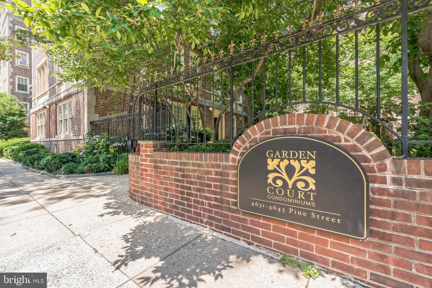 4643 Pine Street, Unit C411 Philadelphia, PA 19143 - Photo 4 of 60 Charming and secure gated entrance