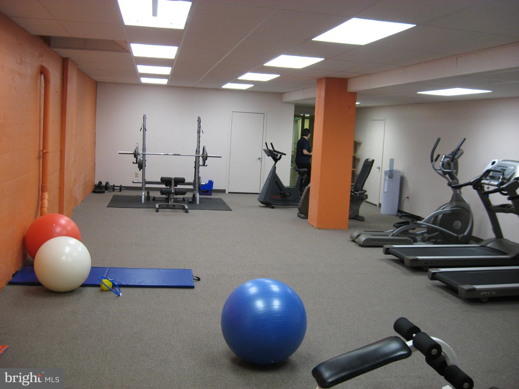 4643 Pine Street, Unit C411 Philadelphia, PA 19143 - Photo 55 of 63 a room with gym equipment and windows
