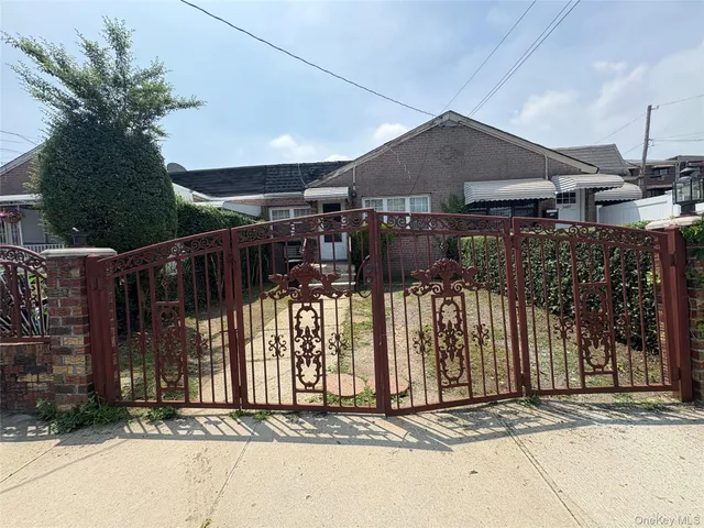 a front view of a house