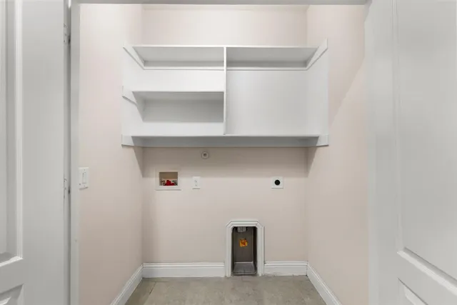 a view of an empty room