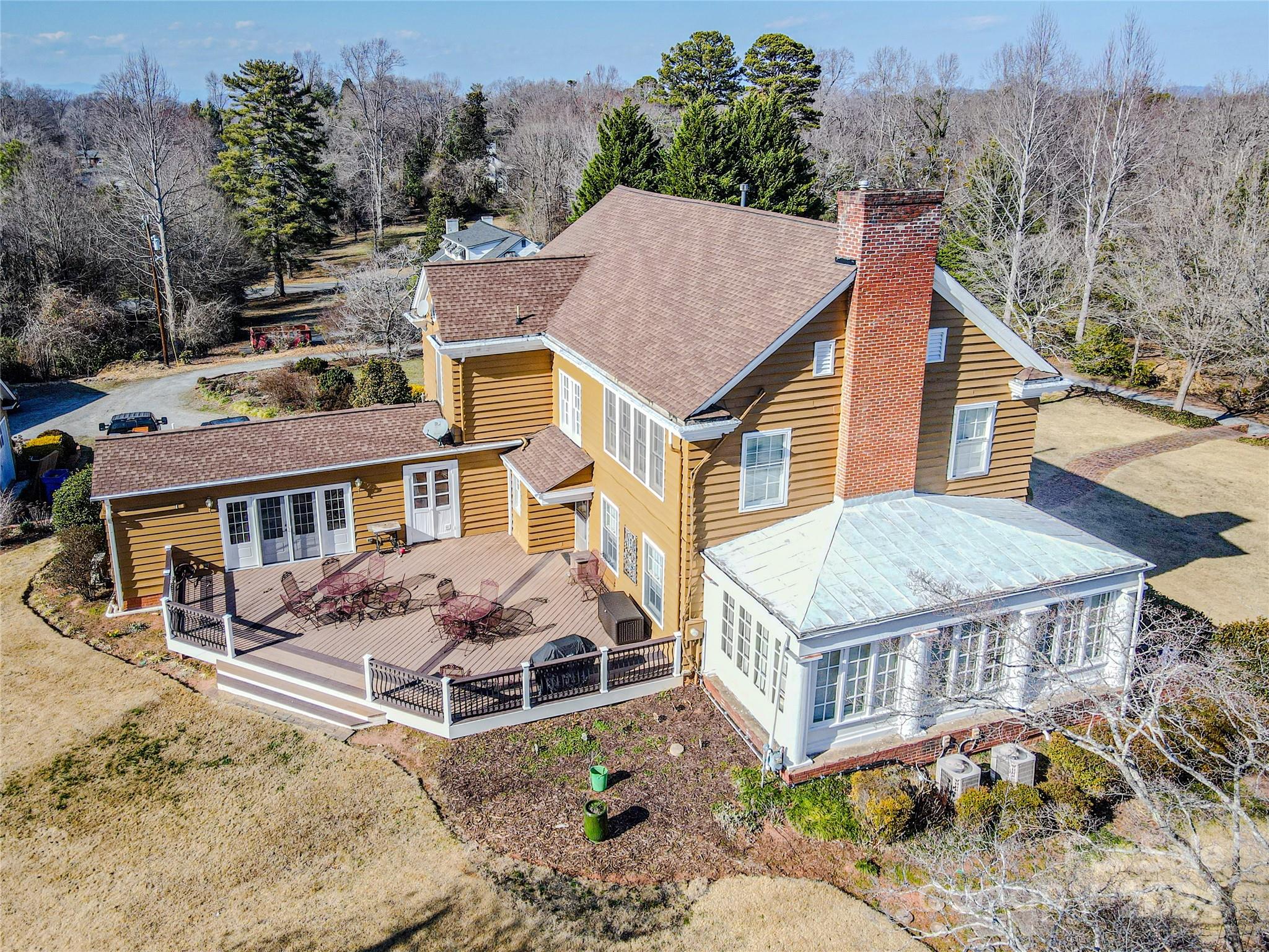 535 North Washington Street Rutherfordton, NC 28139 - Photo 6 of 48 an aerial view of a house with a yard and balcony