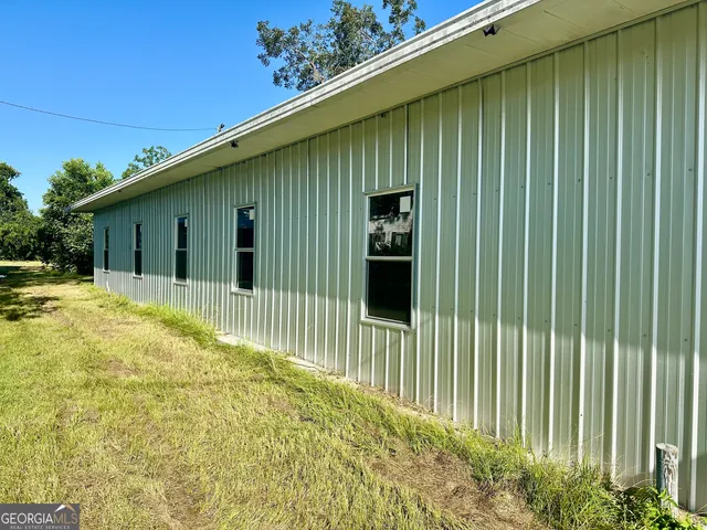 a backyard of a house