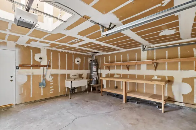 a view of a room with racks