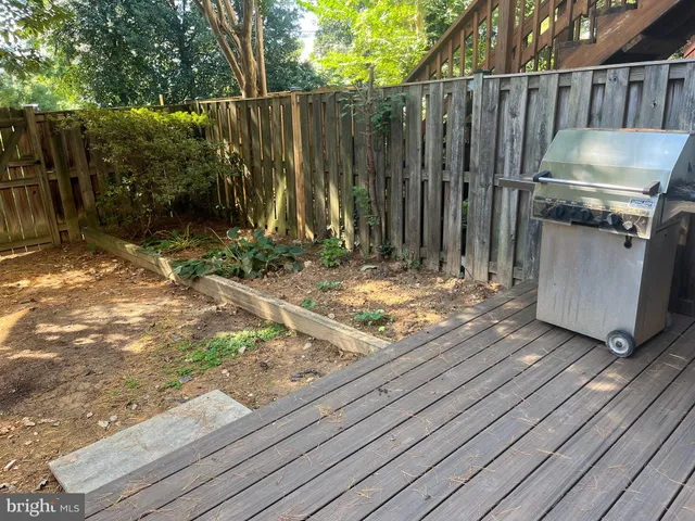 a view of wooden fence