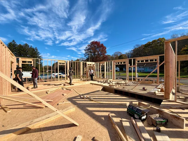 a view of a patio with swimming pool