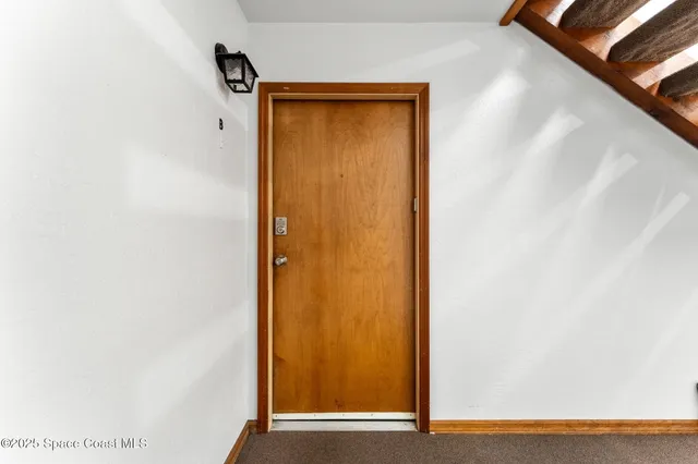 a view of front door