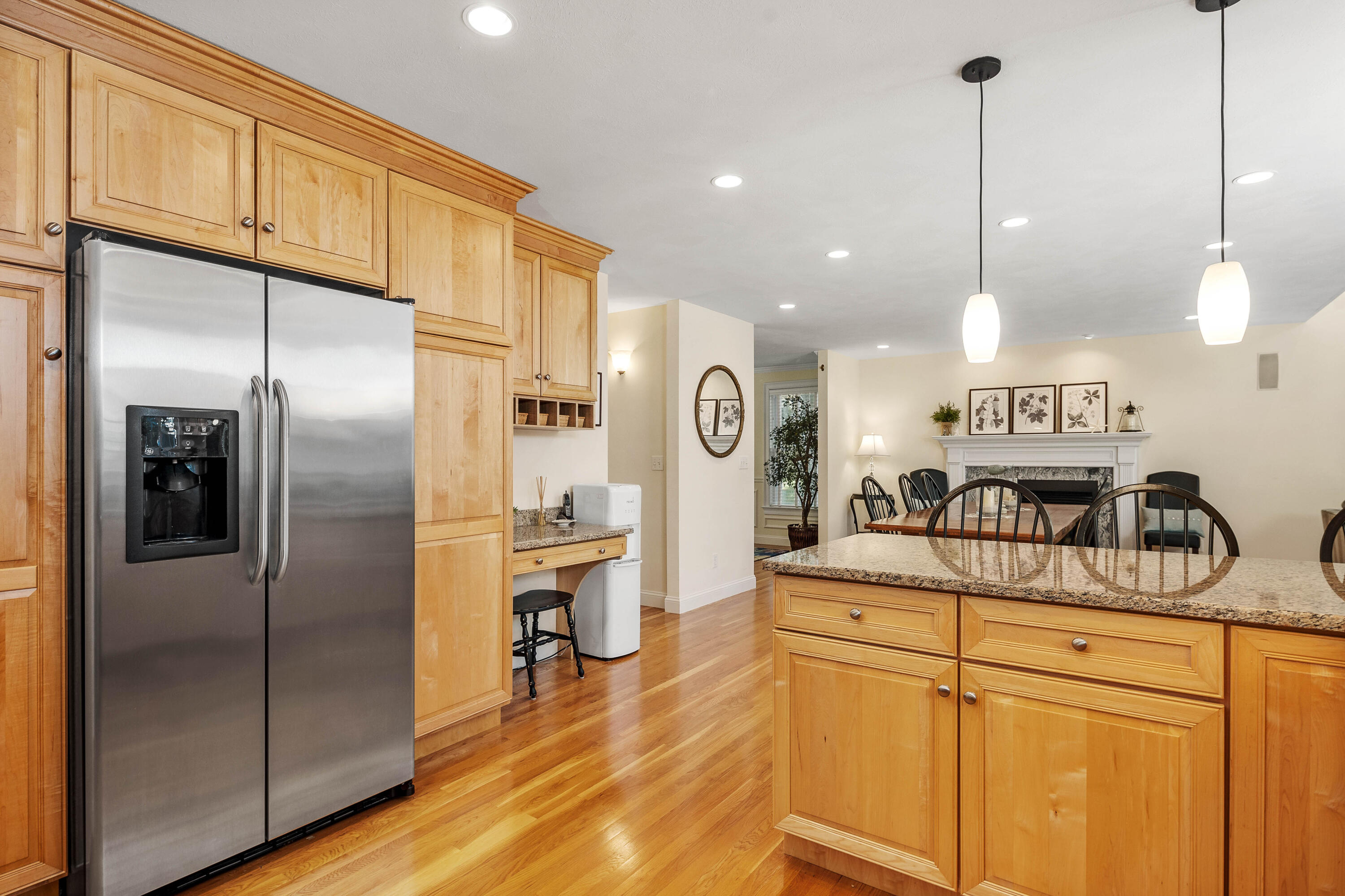 193 Fells Pond Road Mashpee, MA 02649 - Photo 13 of 33 a kitchen with stainless steel appliances granite countertop a refrigerator a oven and a sink with cabinets