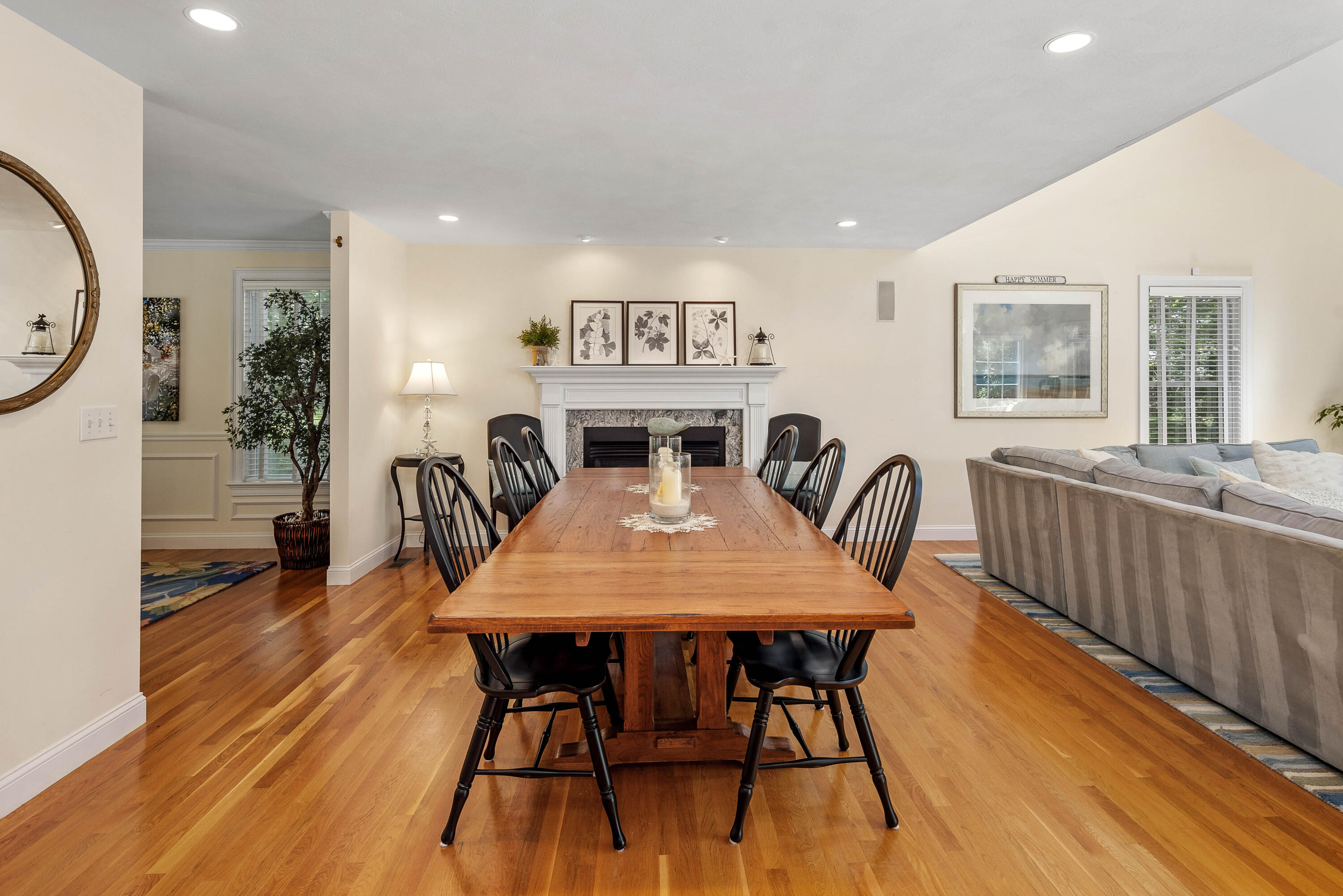 193 Fells Pond Road Mashpee, MA 02649 - Photo 7 of 33 a view of a a dining room with furniture window and wooden floor