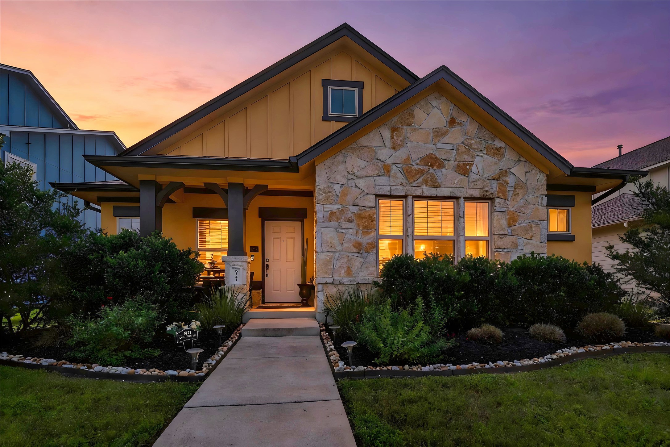 8721 Sikes Way Austin, TX 78747 - Photo 29 of 33 a front view of house with a yard