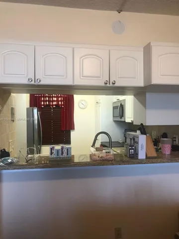 a kitchen with lots of counter top space