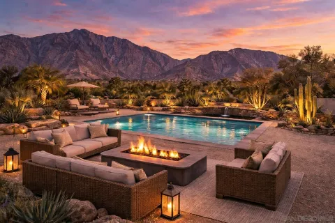 a view of a couches in a patio