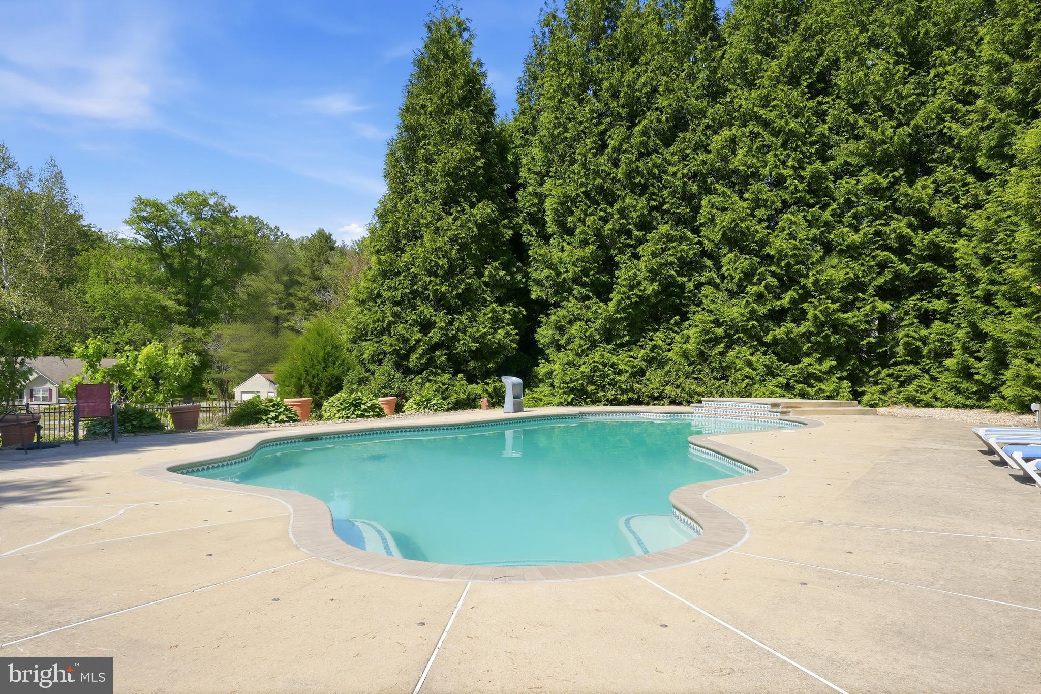 6118 Fishers Station Road Lothian, MD 20711 - Photo 45 of 62 a view of a swimming pool and trees in the background