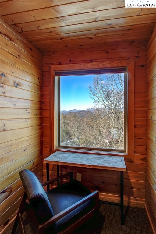 1643 Buck Mountain Road Purlear, NC 28665 - Photo 19 of 33 a view of a two chair in the window