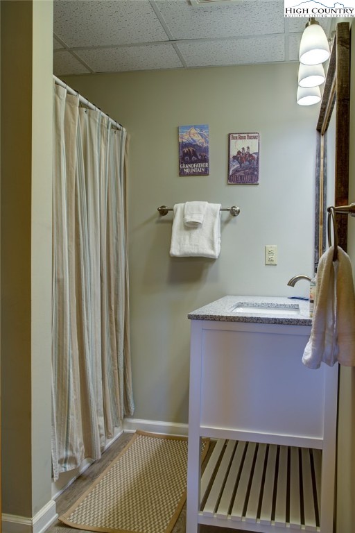 1643 Buck Mountain Road Purlear, NC 28665 - Photo 24 of 33 a bathroom with a sink and a window