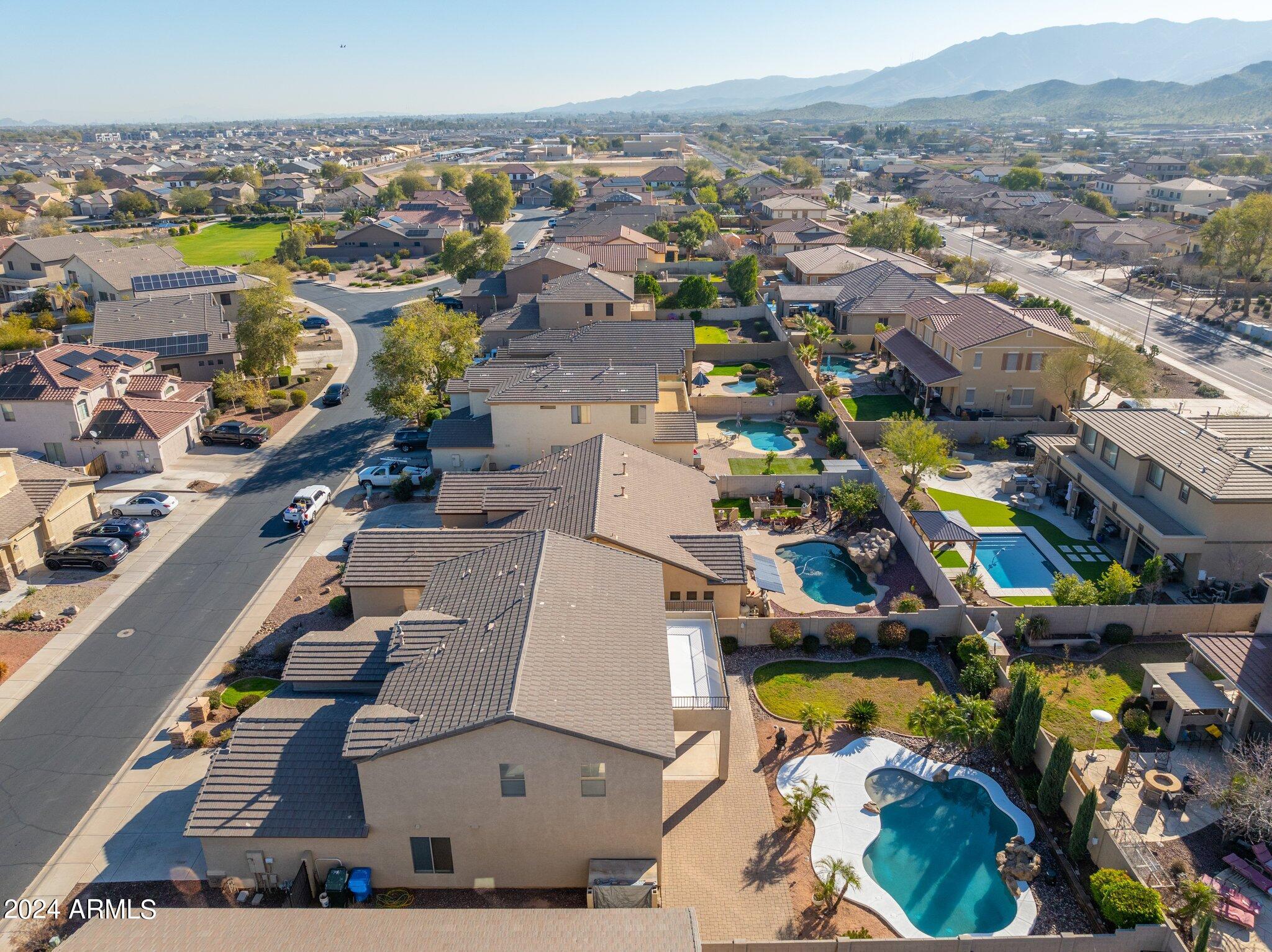 4427 West Summerside Road Laveen, AZ 85339 - Photo 62 of 72 an aerial view of residential houses with outdoor space