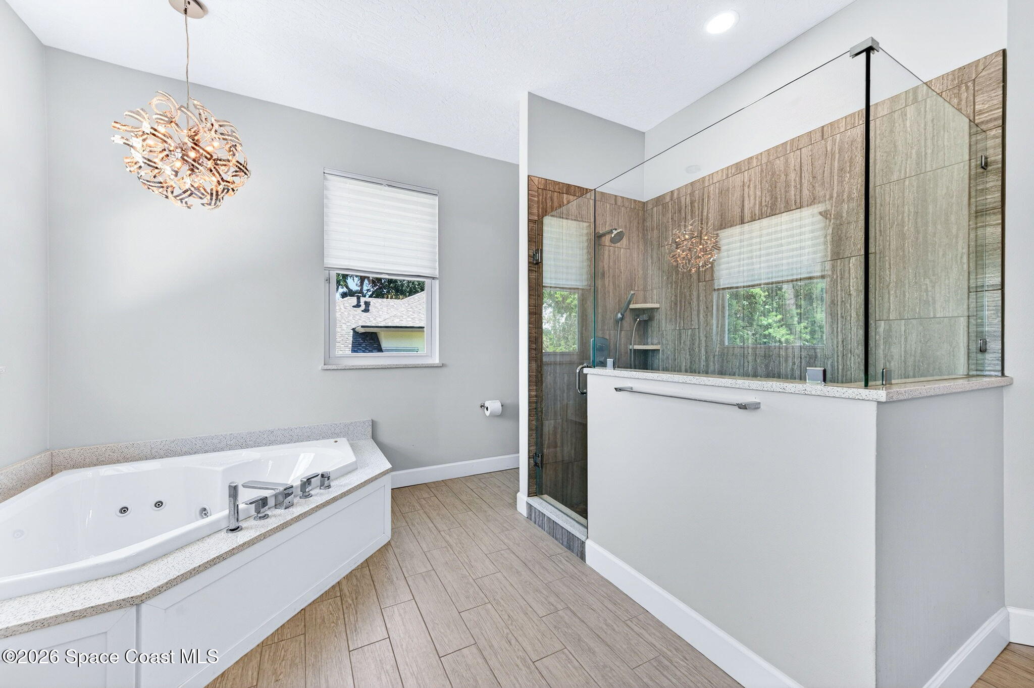 3845 Raney Road Titusville, FL 32780 - Photo 52 of 105 Glass enclosed shower