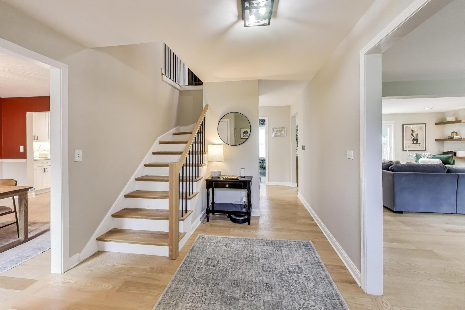 2811 Farmington Road Northbrook, IL 60062 - Photo 5 of 45 a view of entryway and hall with wooden floor