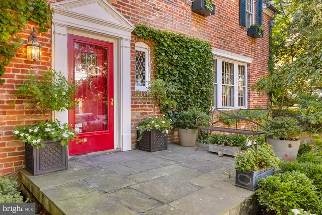 a front view of a house