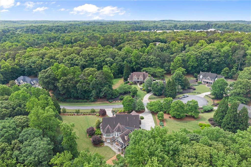 322 Edwards Brook Lane Canton, GA 30115 - Photo 95 of 99 an aerial view of a house with a yard