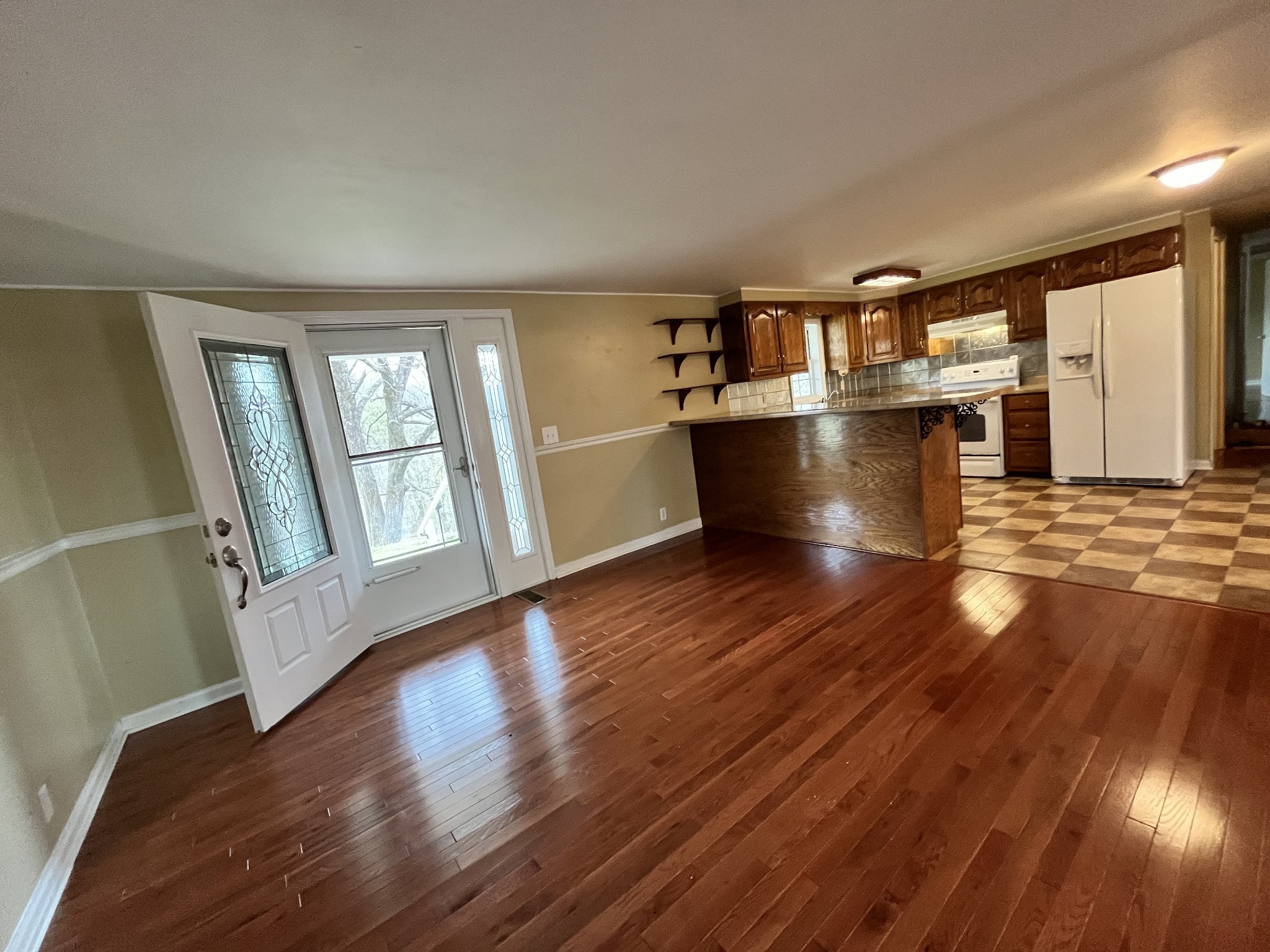 1763 Highway 166 Mount Pleasant, TN 38474 - Photo 22 of 40 a view of empty room with wooden floor