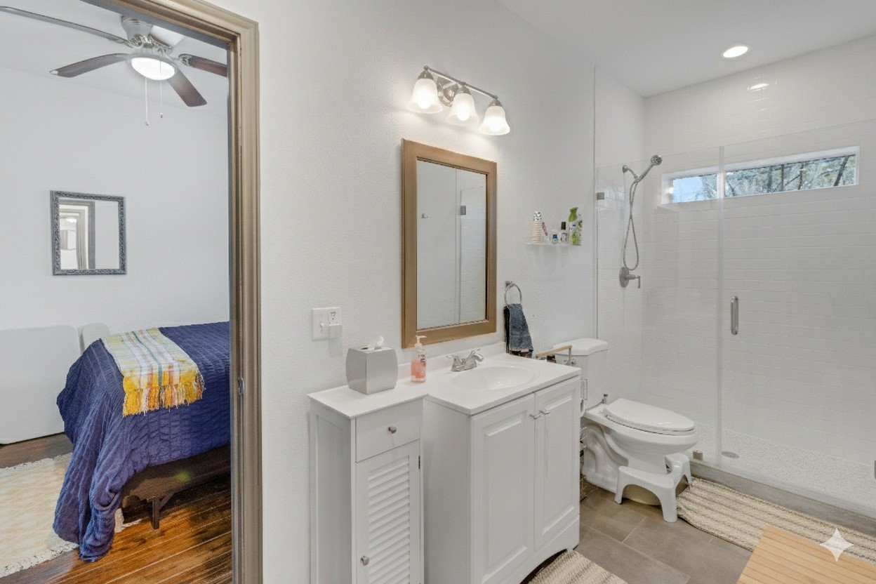 171 Kings Way Coldspring, TX 77331 - Photo 22 of 50 Full guest bathroom on the main level