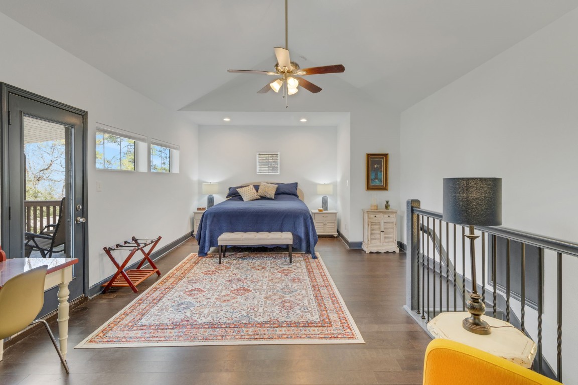 171 Kings Way Coldspring, TX 77331 - Photo 25 of 50 This private, primary retreat is spacious and features cathedral ceilings, private balcony and ensuite bathroom