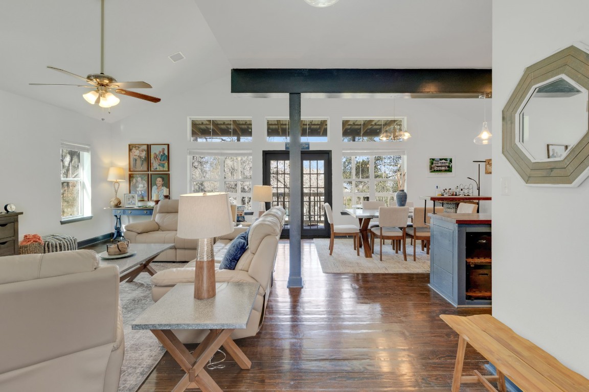 171 Kings Way Coldspring, TX 77331 - Photo 4 of 50 a living room with fireplace furniture and a large window