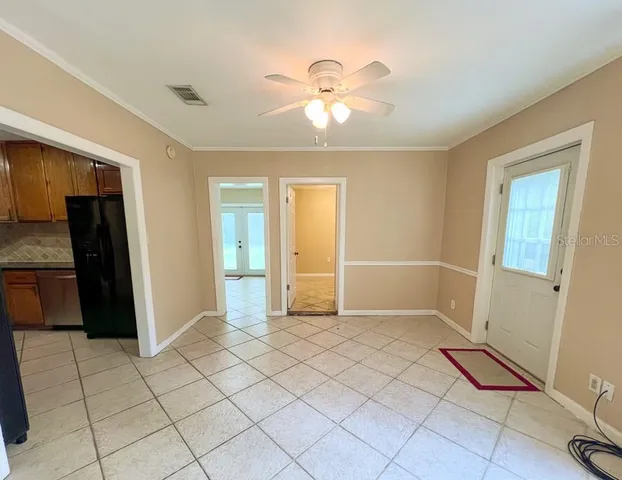 a view of an empty room