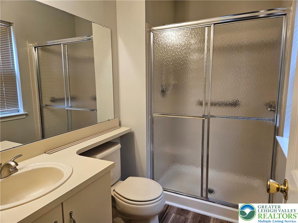 1876 Mansfield Street Hellertown, PA 18055 - Photo 16 of 19 a bathroom with a shower and a toilet sink