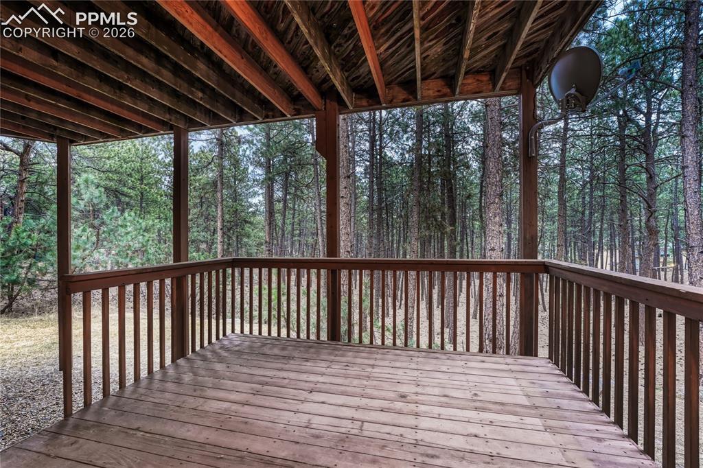 15585 Falcon Ridge Court Colorado Springs, CO 80921 - Photo 41 of 50 a view of balcony with wooden floor