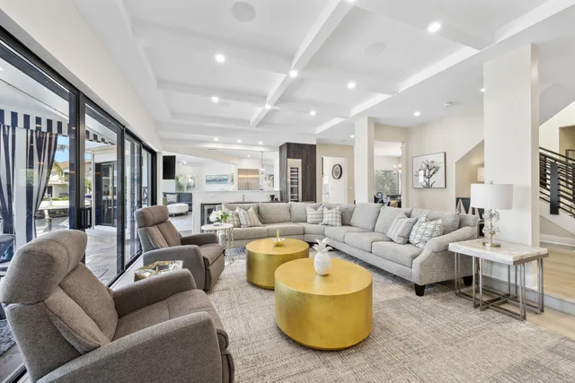 a kitchen with lots of counter top space