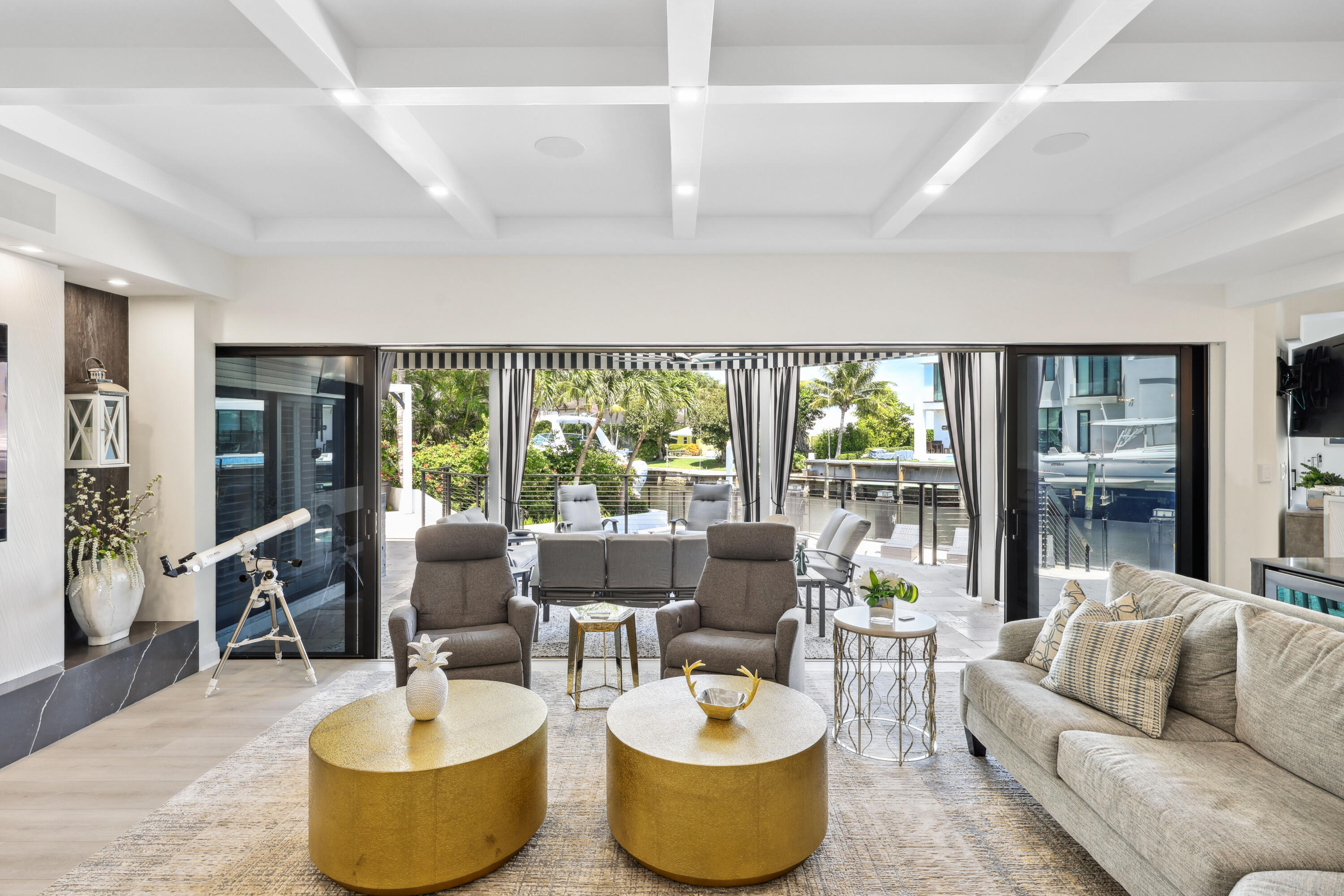 125 Marlin Drive Ocean Ridge, FL 33435 - Photo 13 of 122 a living room with furniture and a potted plant