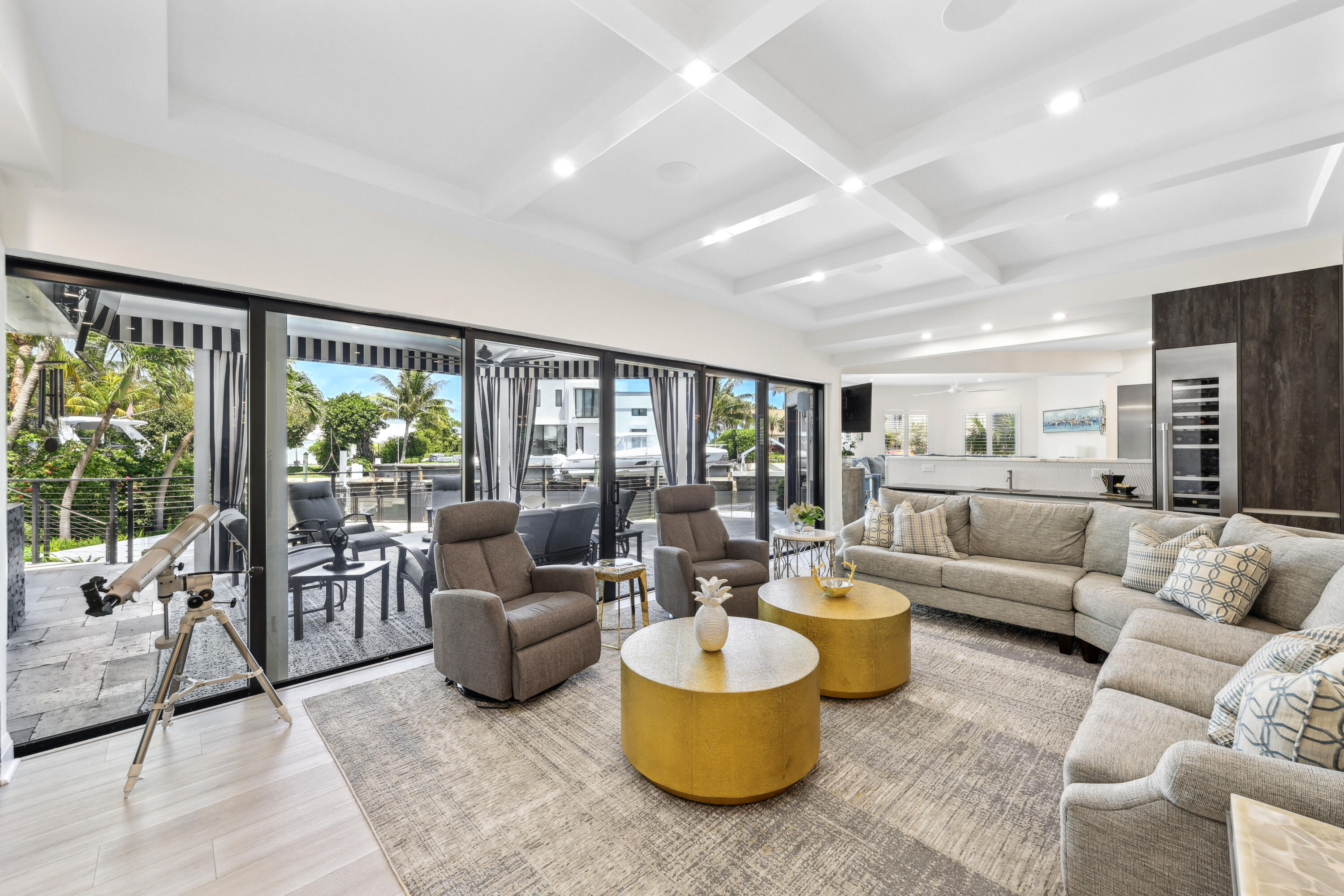 125 Marlin Drive Ocean Ridge, FL 33435 - Photo 10 of 122 a living room with furniture and a large window