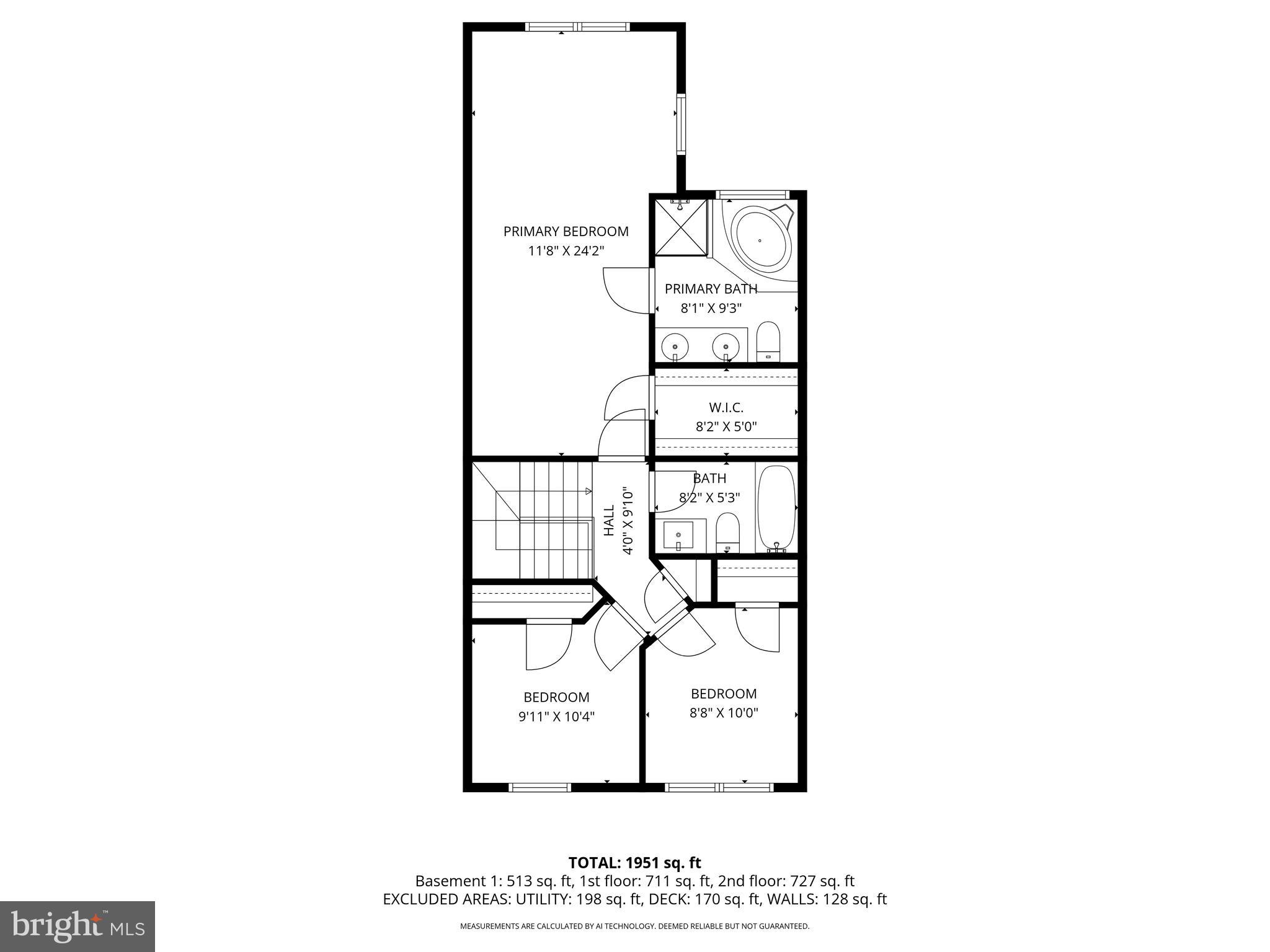 725 Shallow Ridge Court Abingdon, MD 21009 - Photo 42 of 43 Upstairs Floor Plan