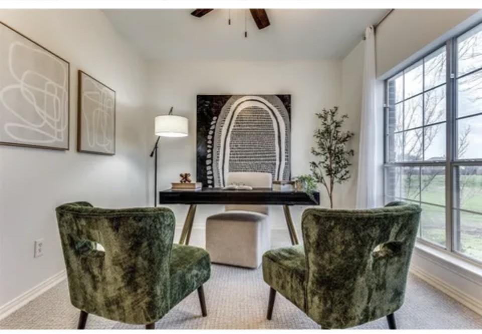 1377 Riley Drive Carrollton, TX 75007 - Photo 16 of 27 a living room with furniture and a large window