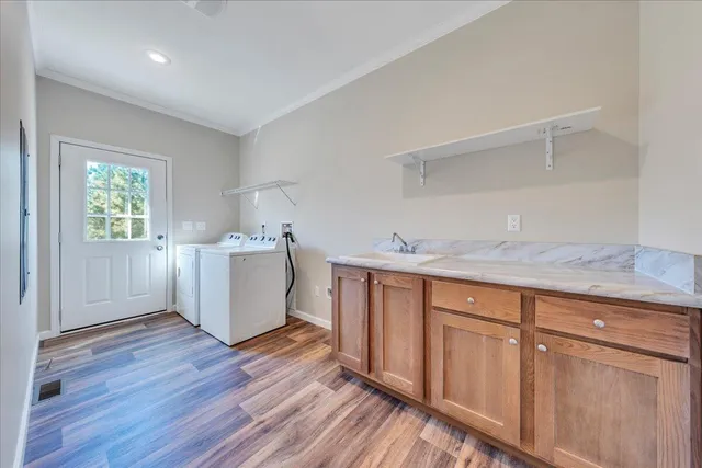 a living room with furniture and window