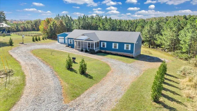 a view of lake and mountain