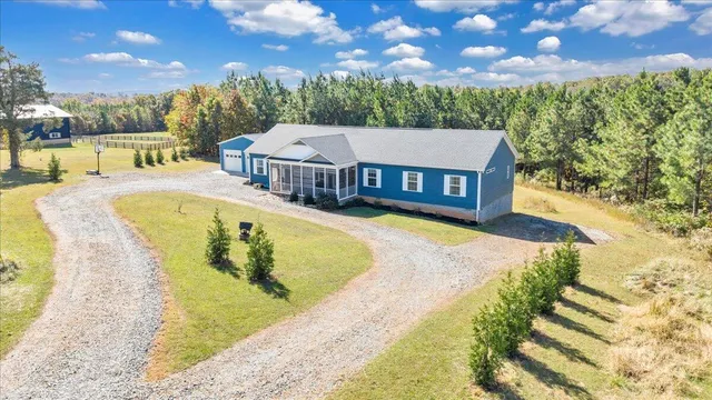 a view of a city and mountains