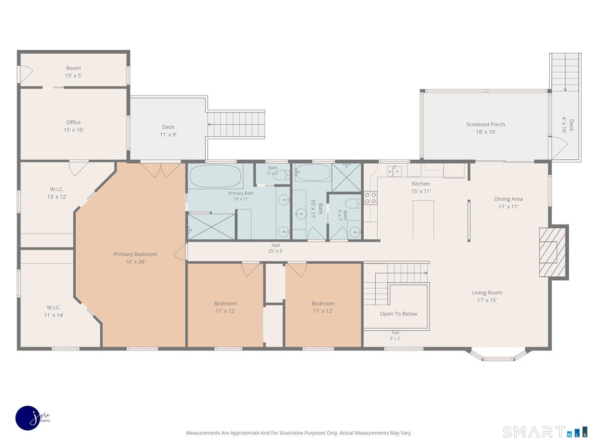 122 Ridgeview Circle Guilford, CT 06437 - Photo 39 of 40 FLOOR PLAN ~ main level/second floor