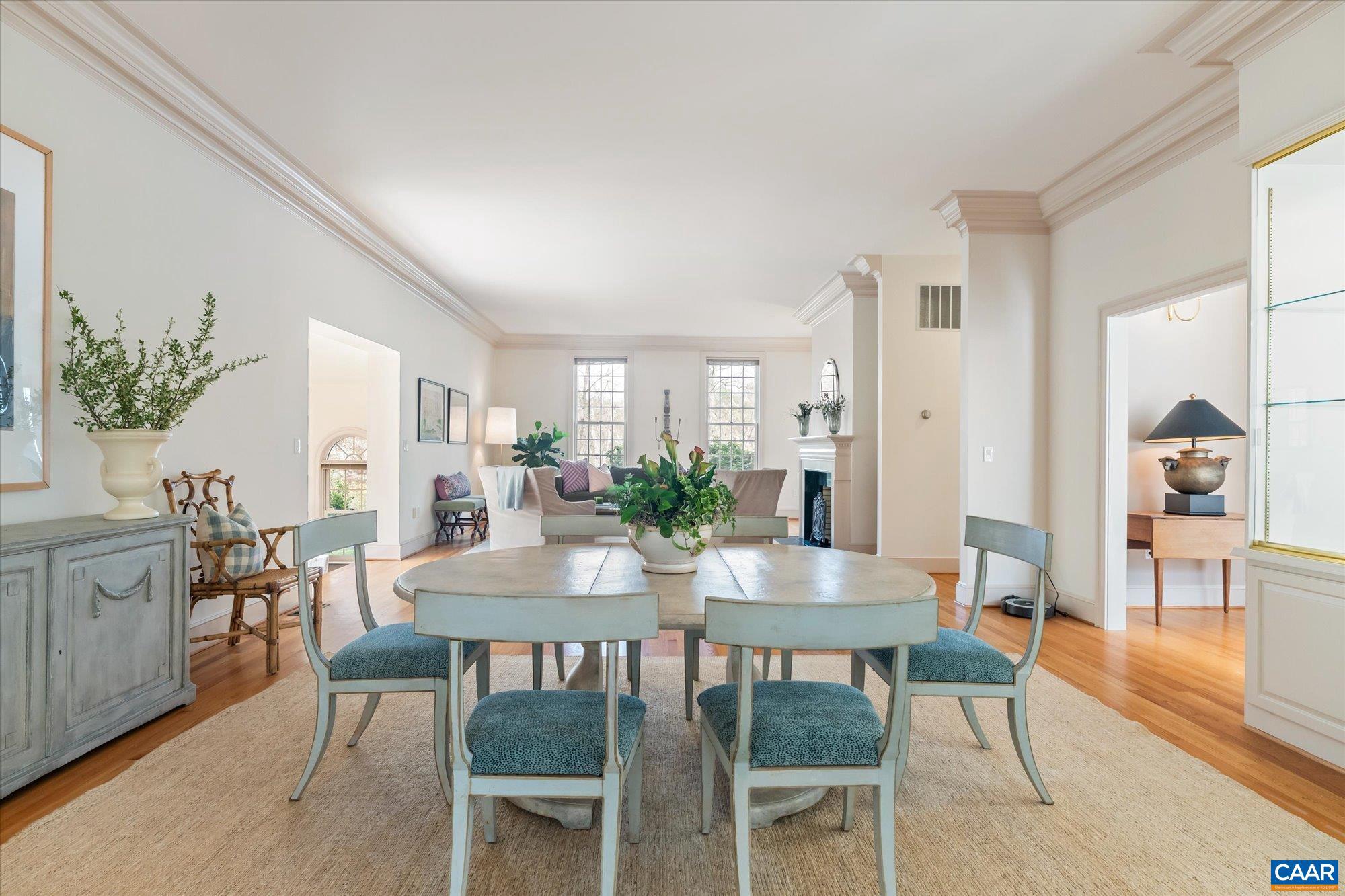 1462 Owensville Road Charlottesville, VA 22901 - Photo 25 of 56 a view of a dining room with furniture and wooden floor