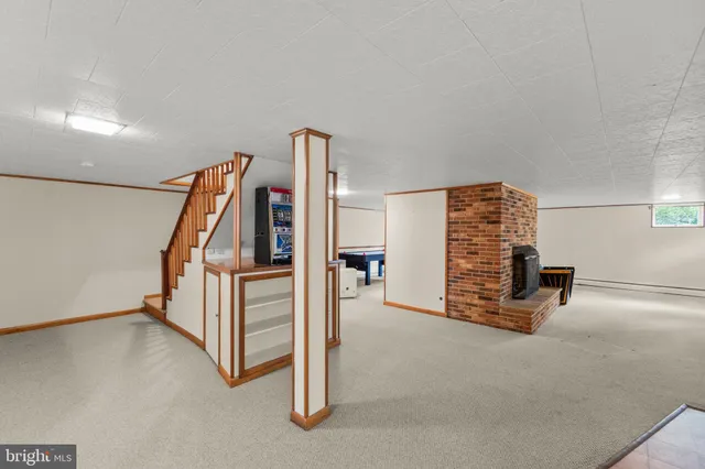 a backyard of a house with seating space