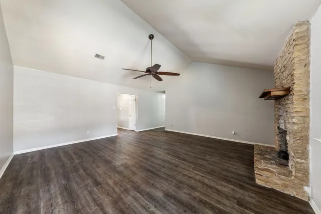 wooden floor in an empty room