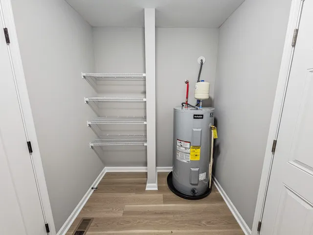 a view of balcony with wooden floor and fence