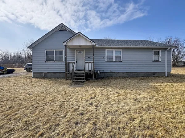 a backyard of a house