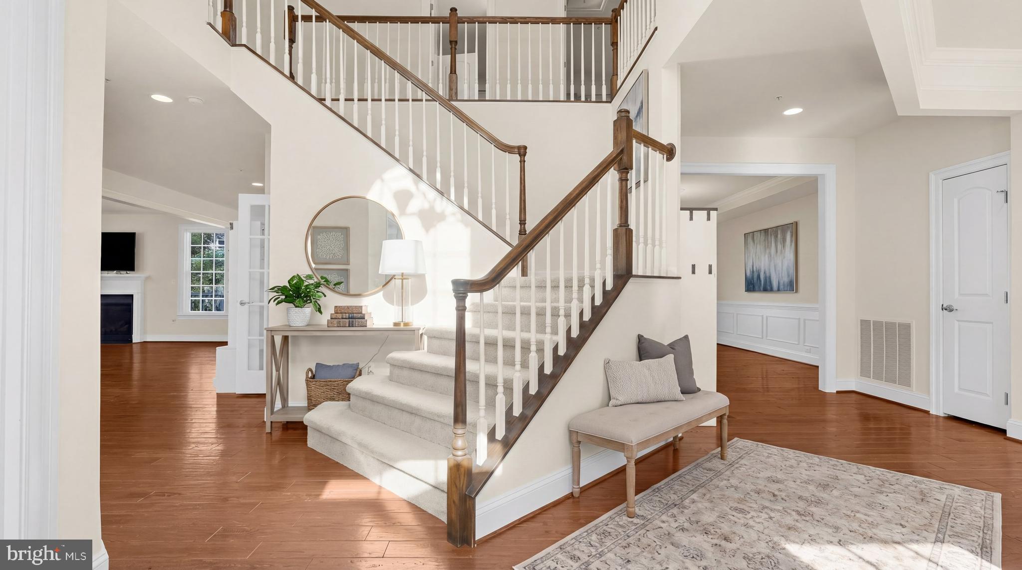 830 Sebastian Lane Gambrills, MD 21054 - Photo 7 of 63 a view of entryway and hall with wooden floor