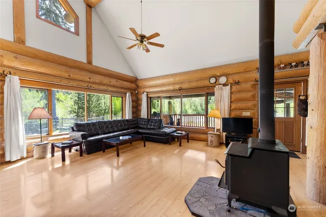 a kitchen with lots of counter top space